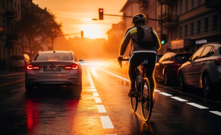 Illustration von der neuen Abstandsregel 2024 für Radfahrende: 1,5 Meter innerorts, 2,0 Meter außerorts